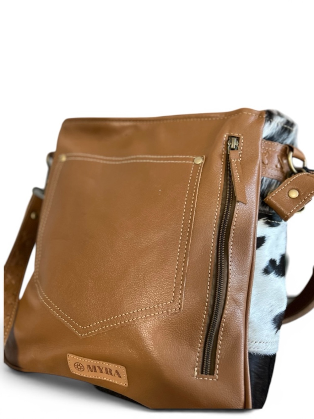 Myra Bag Purse Forester Junction Cowhide Tooled Leather Crossbody Conceal Carry - Picture 10 of 14